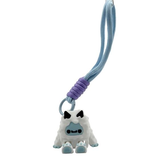 3D-printad snögubbe nyckelring Rörlig ledad ledad snögubbe nyckelring Hängande dekoration Ryggsäck Väska Handväska Berlock