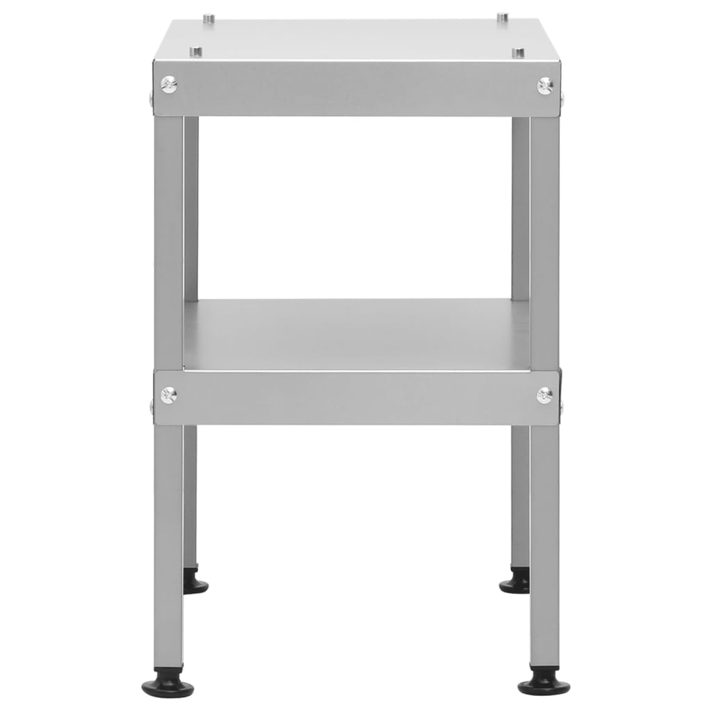 Vidaxl Tavolo da Griglia con Affumicatore, 40x28x44,5 cm, Acciaio Zincato