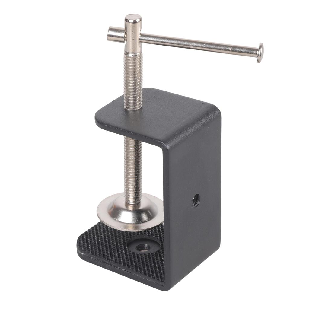 Adjustable Iron U Type Clamp Featuring Rubber Padded Jaw And Double 1/4inch Screw Holes For Photography Setups