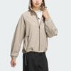 adidas Tech Woven Jacket With Brand Logo Women Jackets Light-Brown JJ1128