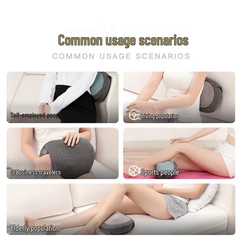 LERAVAN Wireless Kneading Massage Pillow