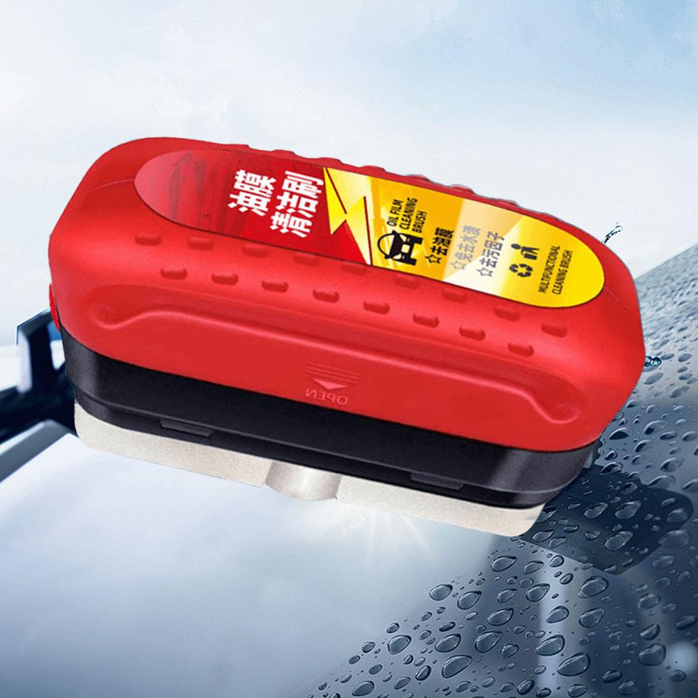 Car Glass Oil Film Cleaning Brush Agent Powerful Windshield Cleaner Rain Fog Proof Glass Sponge Water Spots Auto Removal Oil
