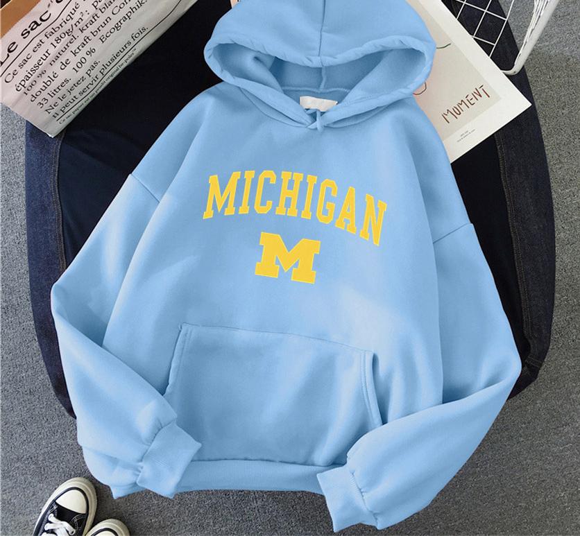

Fashion University of Michigan Women s Hoodie Hip Hop Women s Casual Hoodie Neutral Street Wear Harajuku Men s Hoodie S