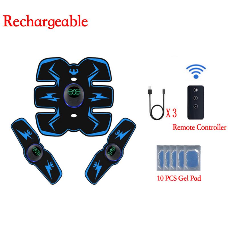 Telecomandă Stimulator Muscular EMS Inteligent Electric Fitness Antrenament Abdomen Autocolante Pierdere în Greutate Masajor Slăbire Corporală