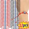 7 Knot Lucky Red Black String Bracelets for Lover Protection Amulet Friendship Braid Rope Wristband Jewelry Couple Bracelet Gift