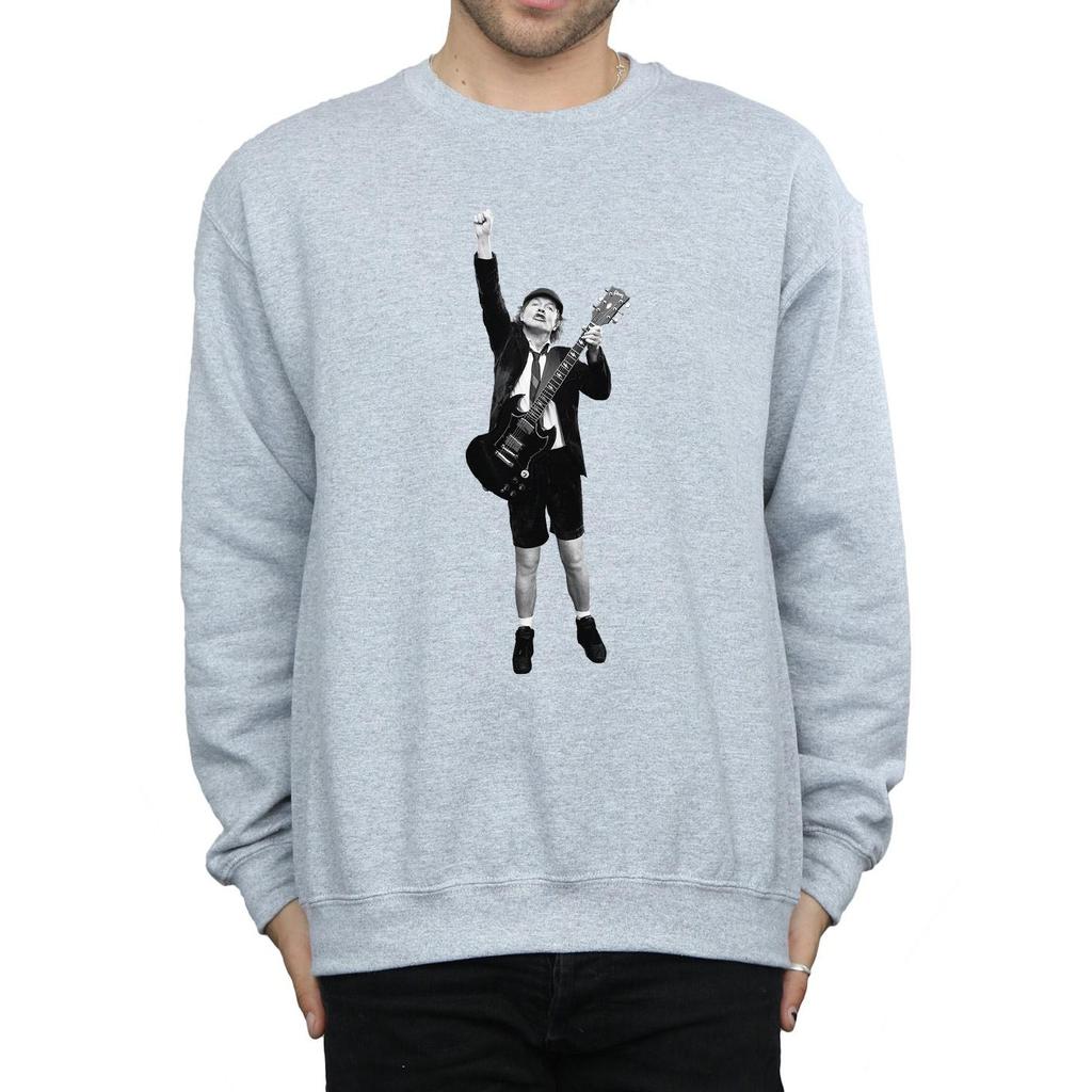 AC/DC Mens Angus Young Cut Out Sweatshirt