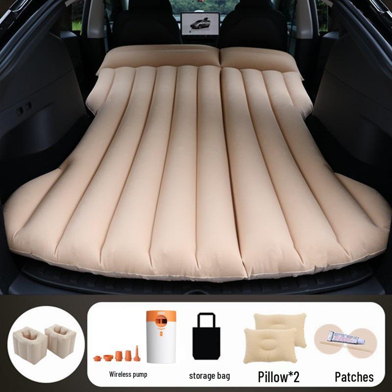 Tesla Model Y/3 Rear Seat Inflatable Mattress - Foldable Car Sleeping Pad