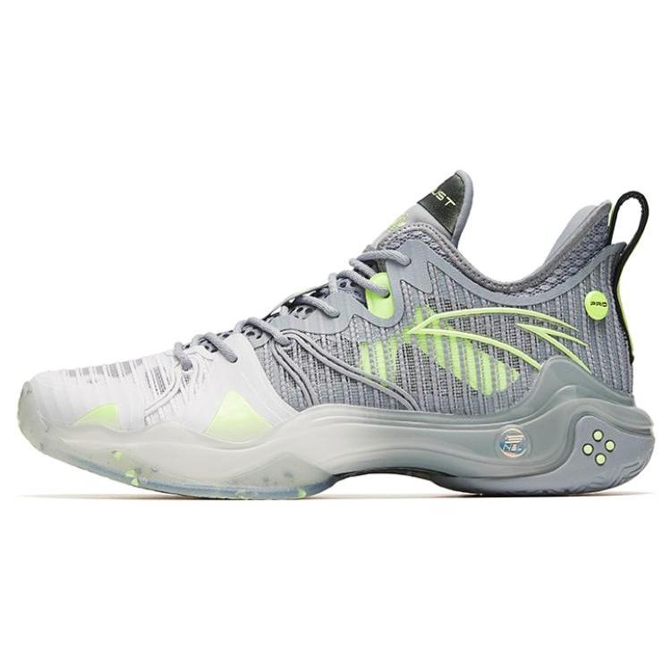 

New ANTA Frenzy 4 Pro Basketball Shoes Men Low Top Gray/White 112241111-3 44.5