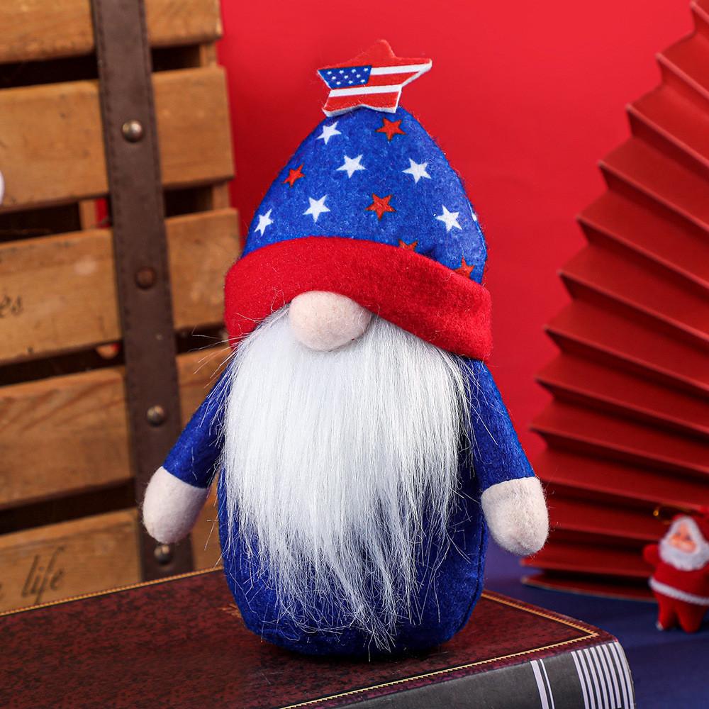 

Independence Day Whimsical Old Man Doll With Flag Themed Hat For Festive Displays Independence Rudolf Pointed Ha