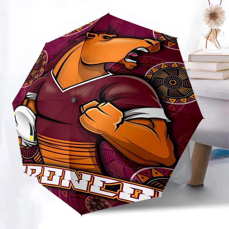 Rugby Horse Automatic Opening and Closing, 8 rib Structure Portable Umbrella, Suitable for Men and Women in All Seasons  Perfect Gift for Ho