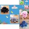 Adorable Double-sided Flip Reversible Octopus Plush Toy In Soft And Lifelike Style