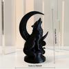 Moon Wolf Totem Ornament, Perfect For Art Decoration Statues In Living Rooms, Study/Bookshelves, Offices, And Entrances