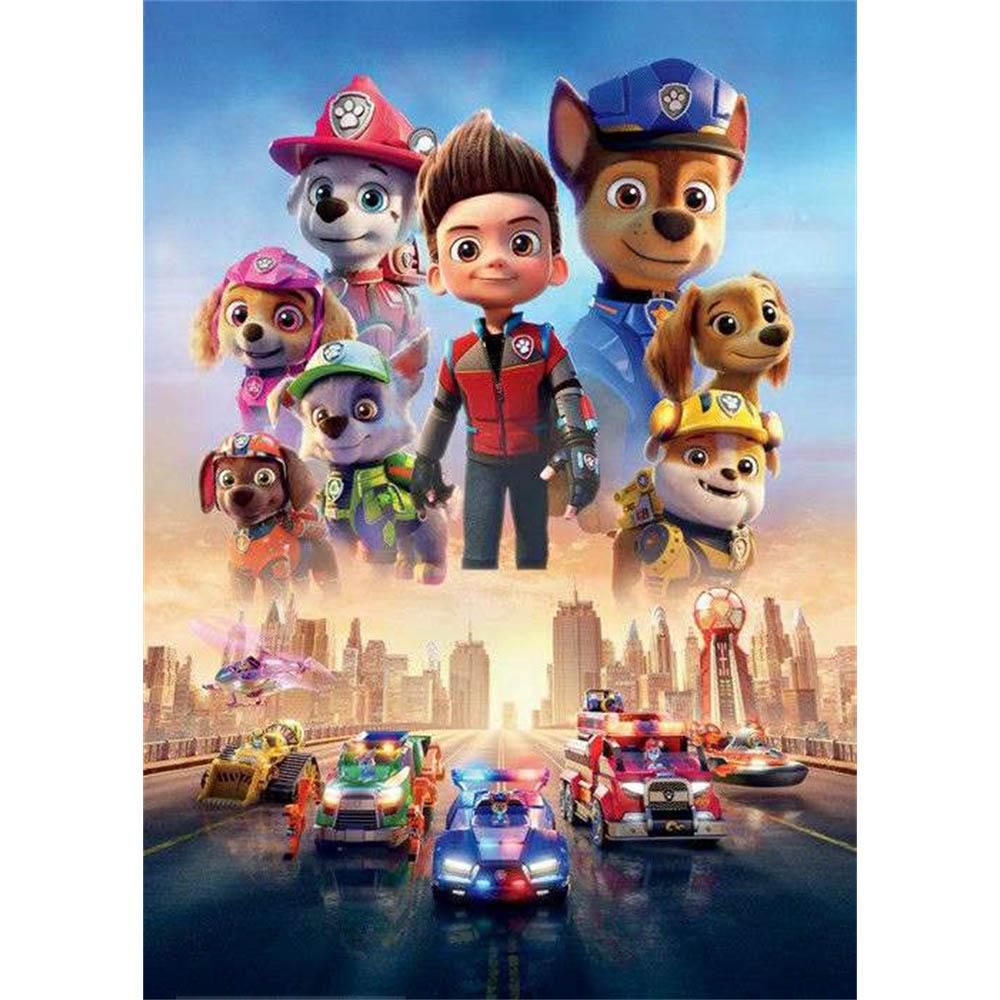 Kreskówkowy Piesek Disneya Malowanie Diamentami 5D DIY Wzór Artystyczny Drukowany Zestaw Puzzle Płótno Mozaika Ścieg Haft Domowy Dekor