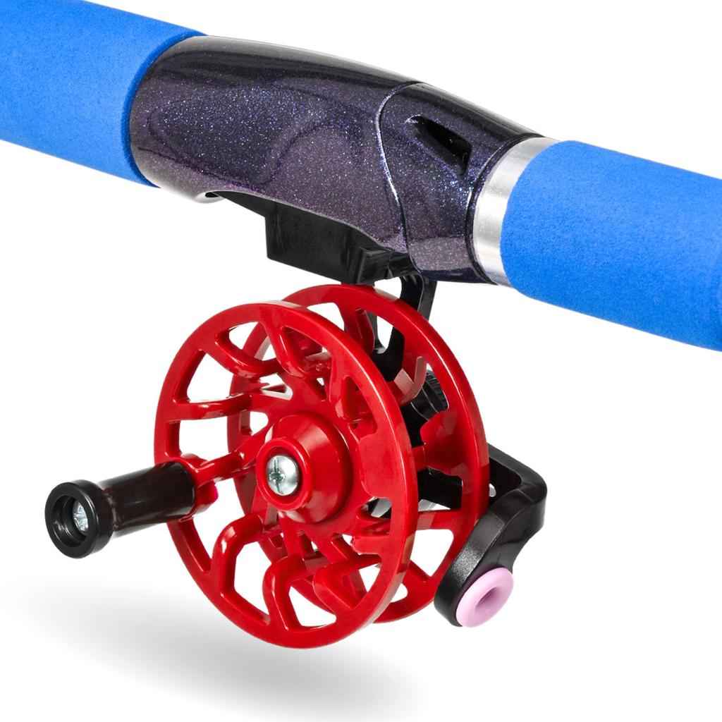Winter Fishing Reel Raft Wheel with HF Power Release Ice Fishing Reel Red
