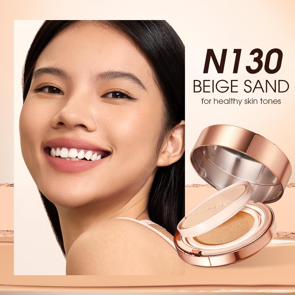 

O.TWO.O Air Cushion BB Cream Face Powder 2 in 1 High Coverage Makeup Base Oil-control Concealer Setting Compact Powder Cosmetic