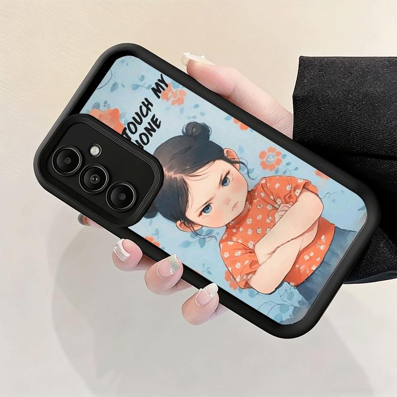 Phone Case for Samsung Galaxy S26 S25 Ultra S24 FE Funny Dont Touch My CallPhone Shell S23 Plus S22 + S21 S20 5G Soft Silicone F