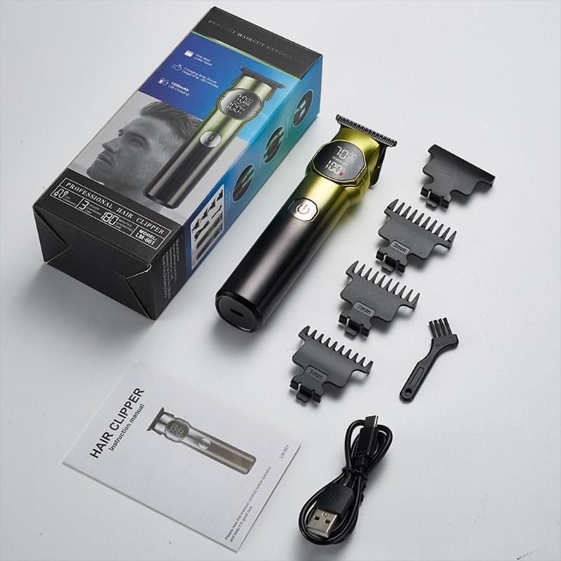 Hair Clippers for Men Professional Cordless Barber Clippers Hair Cutting Rechargeable Men Hair Clippers with LCD Dispaly