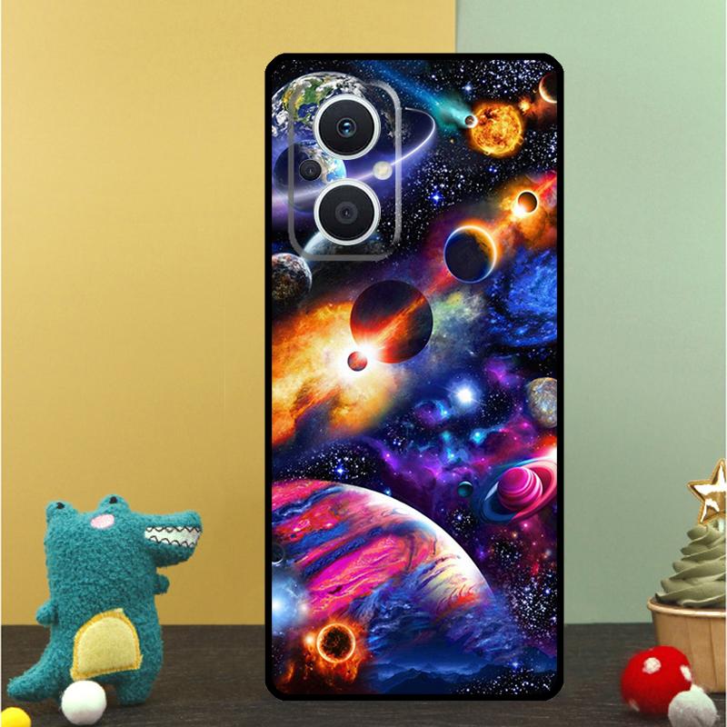 Weltraum Planet Sterne Mond Hülle Für OPPO Reno 15 15F 14 13 12 11 10 Pro 14F 13F 12F 11F 8T OPPO Find X9 X8 X6 Pro Abdeckung