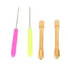 Doll Hair Root Holder Tools with 2 Awls Alloy Handles Long Lasting Lightweight Doll Hair Making Supplies