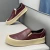 2 Autumn New Leather Soft-soled Lazy Shoes Sports and Leisure Loafer Xs