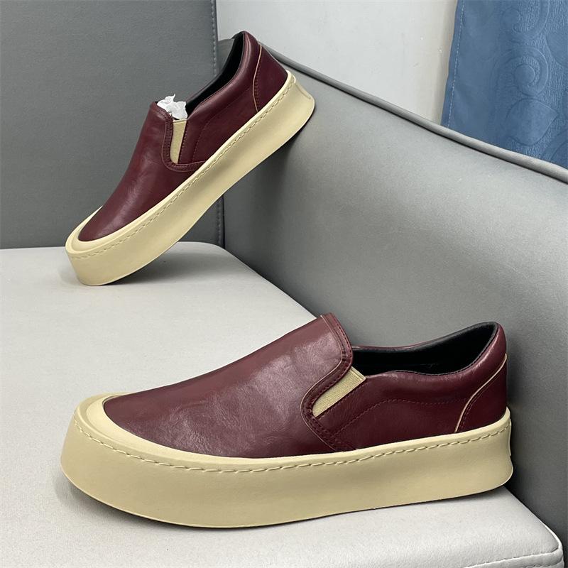 2 Autumn New Leather Soft-soled Lazy Shoes Sports and Leisure Loafer Xs