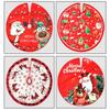 Party Decor Christmas Tree Skirt Happy New Year Snowman Santa Elk Carpet Floor Mat Merry Christmas Home Supplies Outdoor Blanket