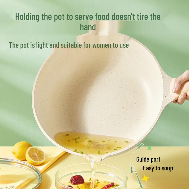 Chui Da Huang Großer Weißer Antihaft-Wok