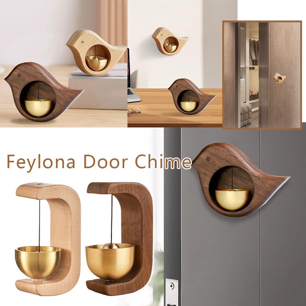 

Wooden Wind Chimes Doorbell Magnetic Bird-shaped Doorbell Entrance Door Bell Hanging Ornament Small Wind Bell For Home G6e0