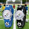 3D Fußball Fußball Quarzuhr Armbanduhr Kinder Sportuhr Für Jungen und Mädchen Kinder Schüler