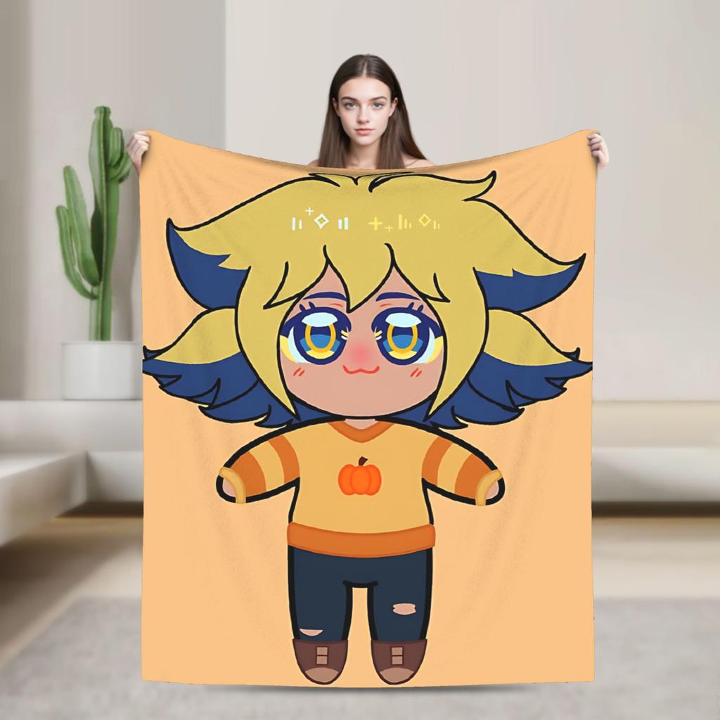 Trickcal Chibi Go Chibi sabo Warm Soft Blanket Kids Adult Plush Bedding Throws Fluffy Bedroom Flannel Bedspread Sofa Bed Cover