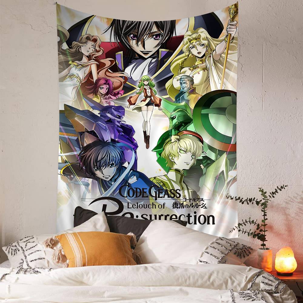 Arazzo Colorato Code Geass da Appendere alla Parete Arazzi da Parete Bohémien Decorazioni Murali Mandala