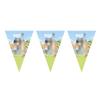 Bluey Birthday Party Tableware Set: Disposable Plates, Cups, Flags, Cake Toppers
