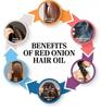 Hair Treatment Oil with Red Onion 50ml | Oil blends of Black Seed, Pure Argan, Sandalwood & Rose | For Rapid Hair Growth