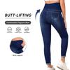 Pregnant Women High Waist Support Belly Jeans Maternity Hip Lifting Elastic Denim Pants Daily Work Wear Streetwear Loungewear