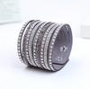 9 Rows of Short High-end Jewelry EBAY Leather Flannel Hot Diamond Bracelet