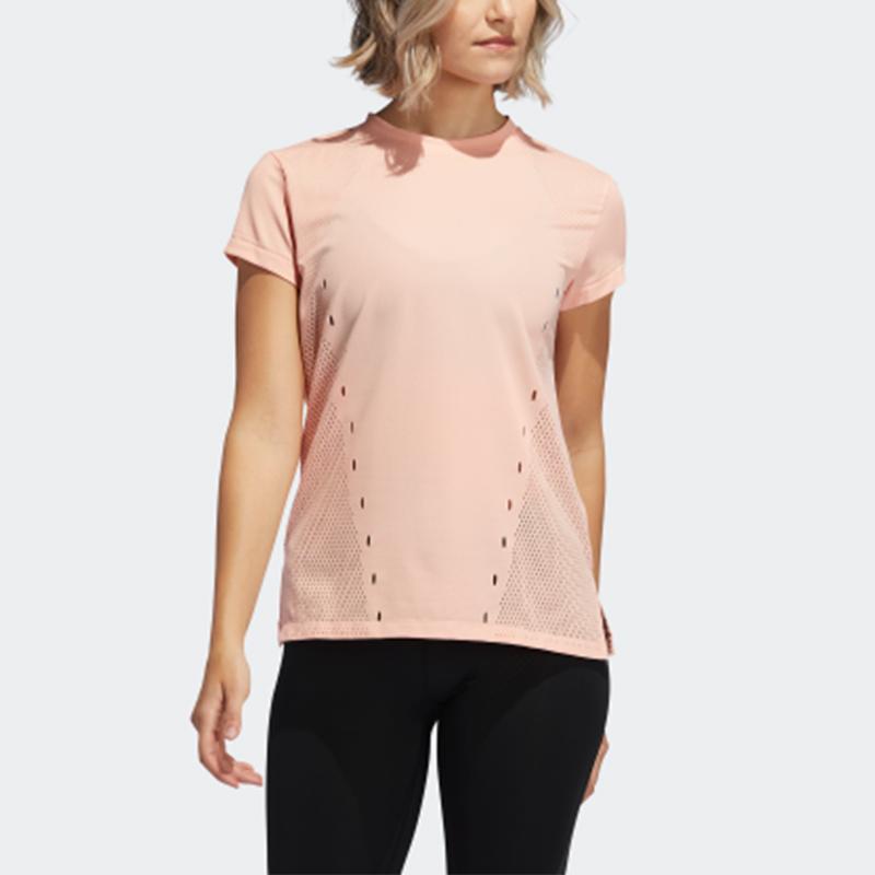 Adidas T Shirts Women's Glossy Powder Crew Neck Moderate Other EA3342