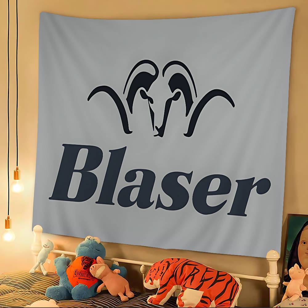 Blaser Logo Tapestry Art Printing Japanese Wall Tapestry Anime Wall Hanging Home Decor