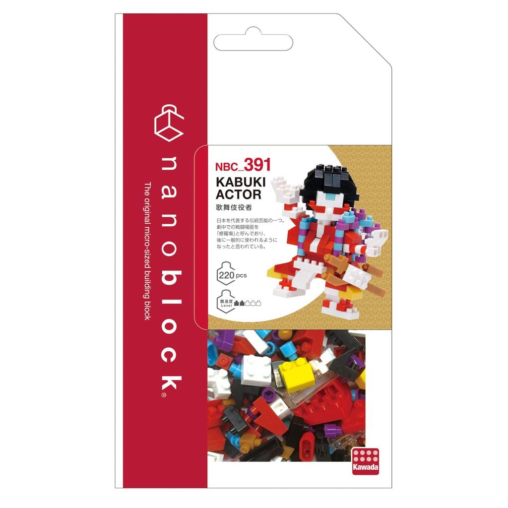 Kawada Nanoblock Kabuki Actor X X 18 Ages 12 and Interior NBC_391, 1.3 10.5 Cm, Up, Decoration, Hobby, NBC_391