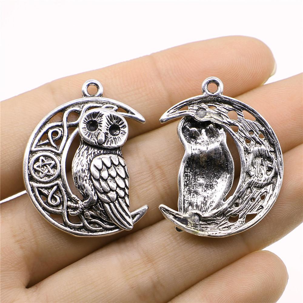 5pcs Charms Owls Antique Silver Color Owl Charms For Jewelry Making Charms Birds Jewelry Findings DIY