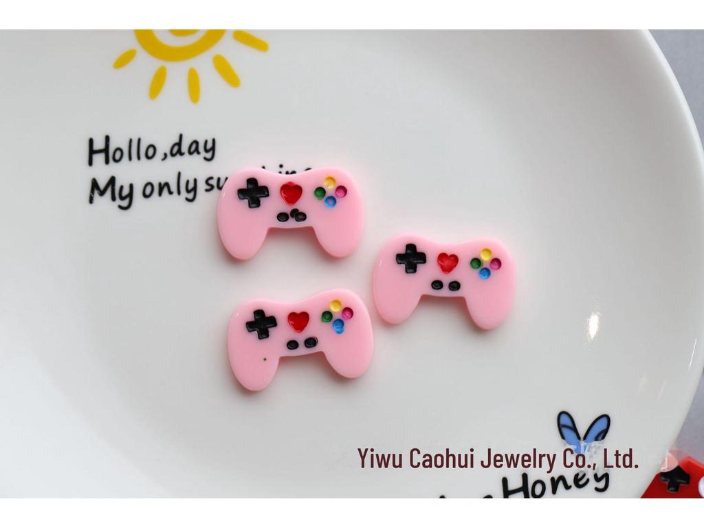 Creative DIY Jewelry Resin Accessories with Game Console Handle Design