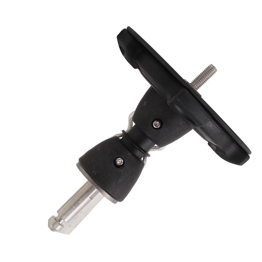 Windsurfing Mast Base Surfing Tendon Joint Mast Foot Base 360 Degrees  Universal for Outdoor Sports Black