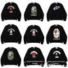 Men's Hooded Multi-Pocket Leather Patch Sweatshirt - European & American Style