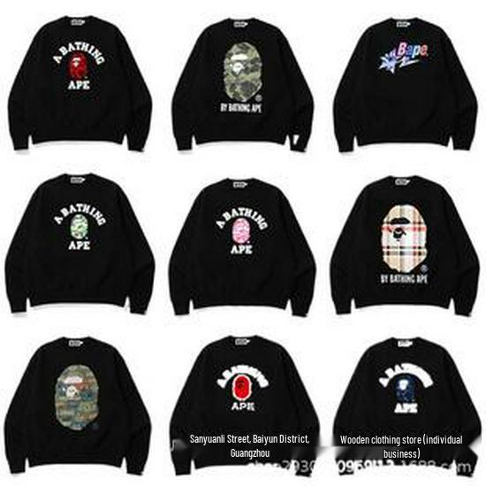 Men's Hooded Multi-Pocket Leather Patch Sweatshirt - European & American Style