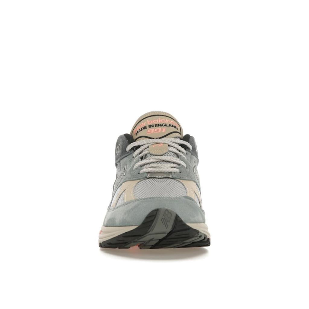 New Balance 991v2 Made In England Silver Blue Turbulence Men Sneakers Quiet-Grey U991SG2