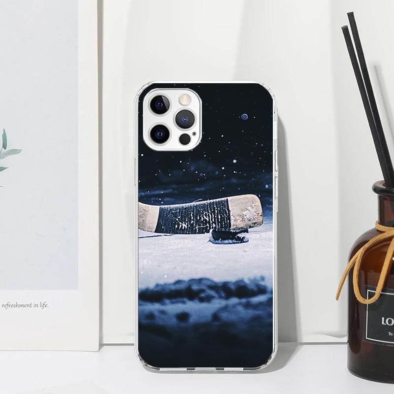 Ice Hockey Rink Sport Phone Case For Iphone 17 Air 16 15 Plus 16E 14 Pro Max 13 Mini 12 11 7 8 SE Fundas Soft Back Cover 17 Air