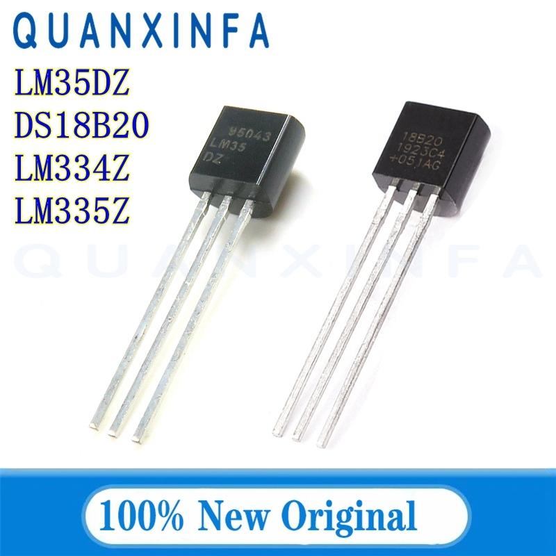5PCS LM35DZ DS18B20 LM334Z LM335Z LM334 LM335 LM35D TO92 New original temperature sensor