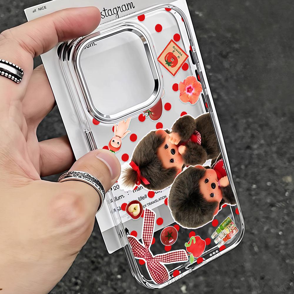 Cute Monchhichis New Ins Phone Case For Xiaomi Redmi Note A5 A3 15 14 13 14c 13c 12 11 12s 12c 10c 10 9 Pro Plus 4G 5G Cover