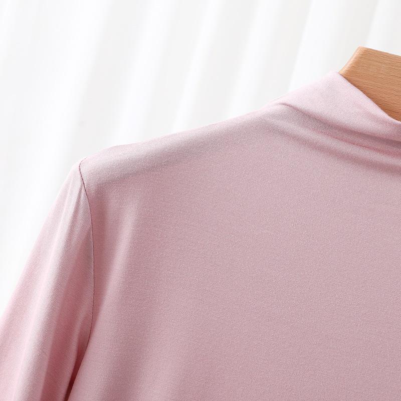 Nuovo Set Stagionale in Modal con Scollo Alto, Manica Media e Pantaloni a Gamba Larga - Moda Due Pezzi Larga, Casual e Comoda