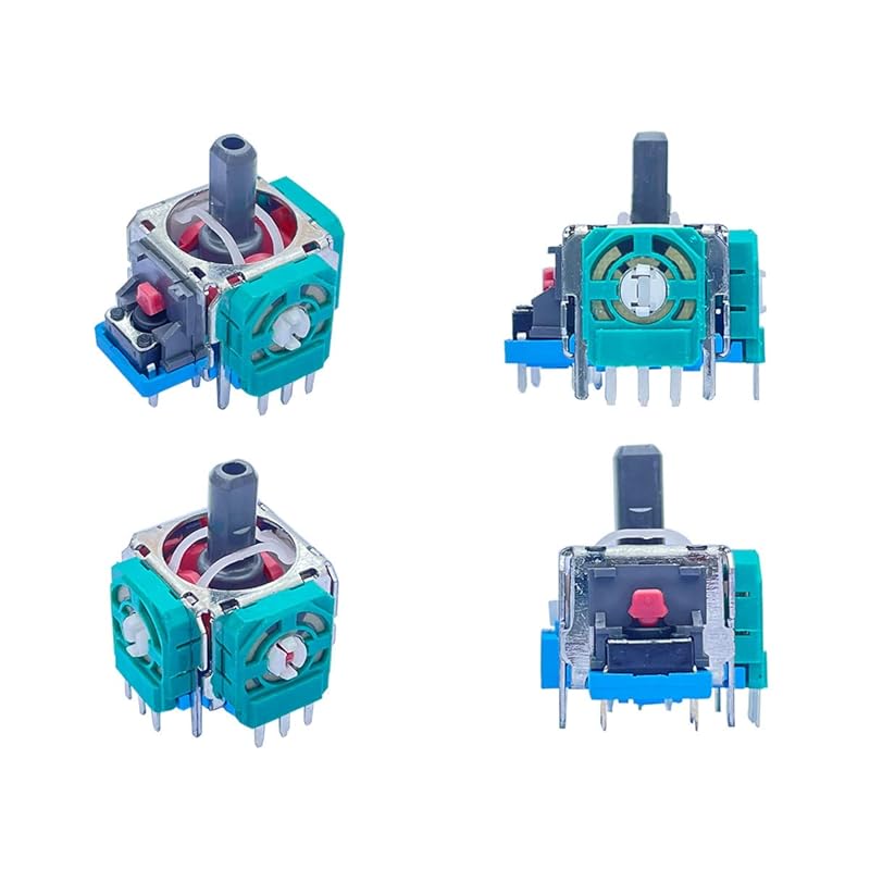 

ElecGear 4pcs EL1 replacement joysticks + Additional Gift Drift Correction Variable Resistor, ALPS Compatible with PS4 Controller 10k analog stick