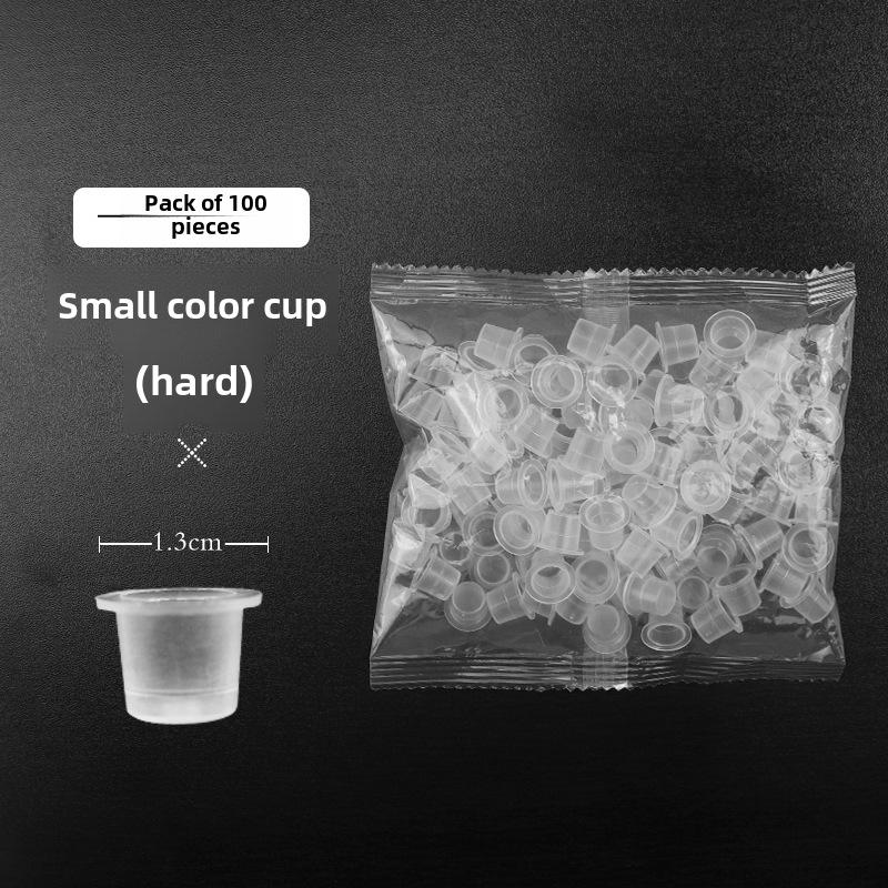 Large Semi-Permanent Tattoo Ring Cups & Eyelash Grafting Tool Set